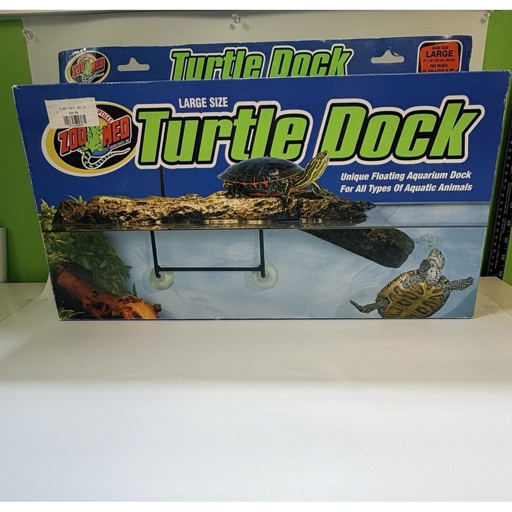 New Zoo Med Turtle Dock Large Floating Basking Platform  40+ Gallon Aquarium